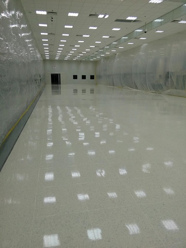 LG电子车间防静电地板清洗打蜡